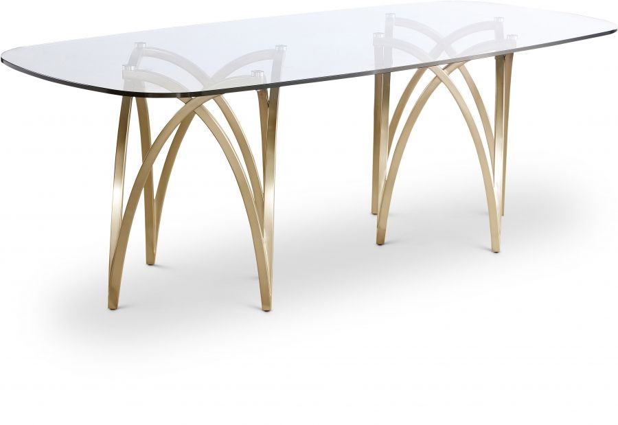 Madelyn - Dining Table - Gold - Urban Living Furniture (Los Angeles, CA)