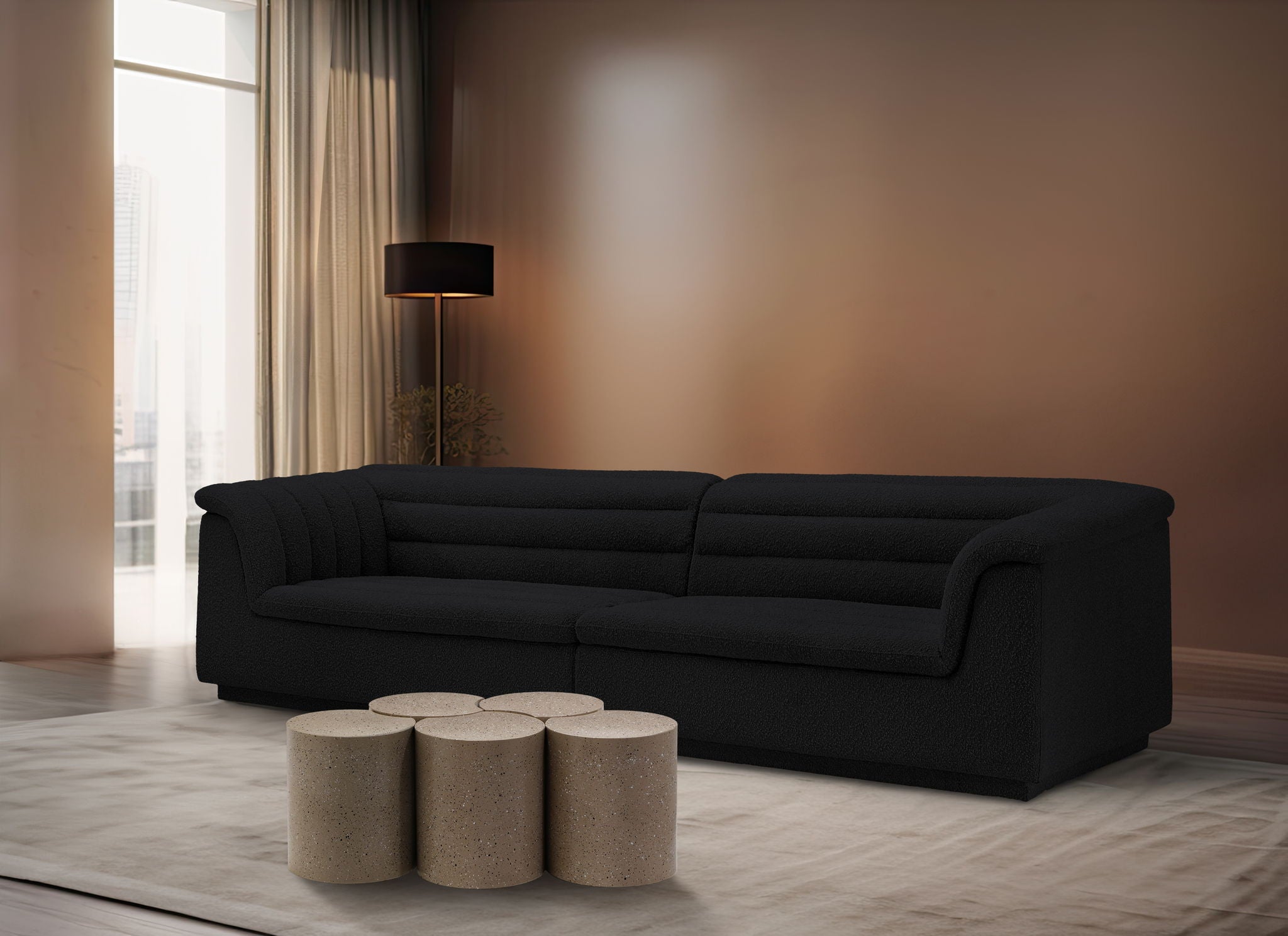 Dimple - 5 Piece Modular Coffee Table - Terazzo Finish - Urban Living Furniture (Los Angeles, CA)