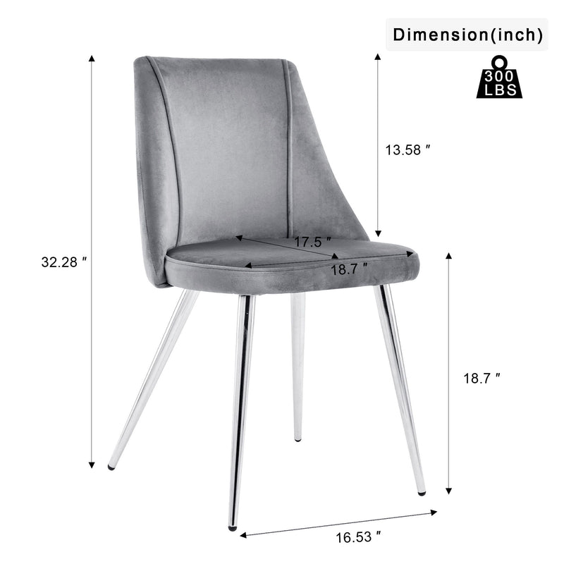 Modern Velvet Dining Chair