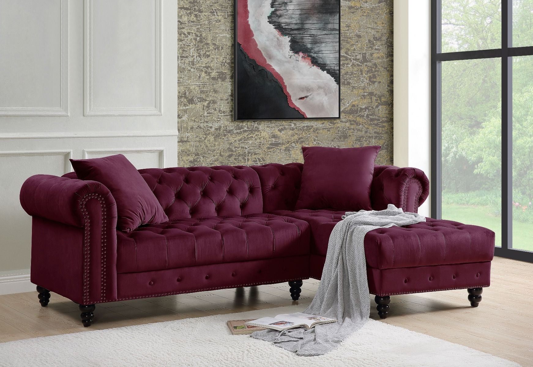 Adnelis - Sectional Sofa w/2 Pillows - Urban Living Furniture (Los Angeles, CA)