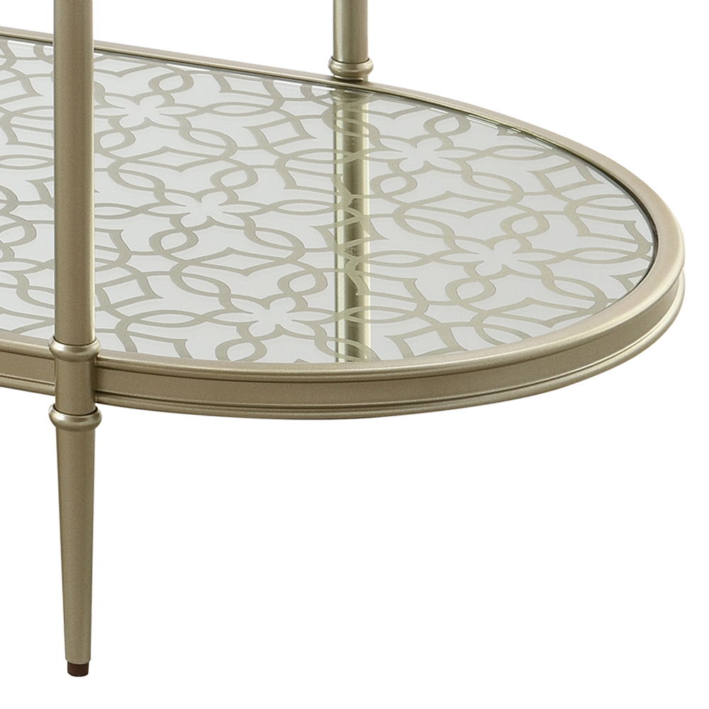 Zaba - TV Stand - Glass Top & Champagne - Urban Living Furniture (Los Angeles, CA)