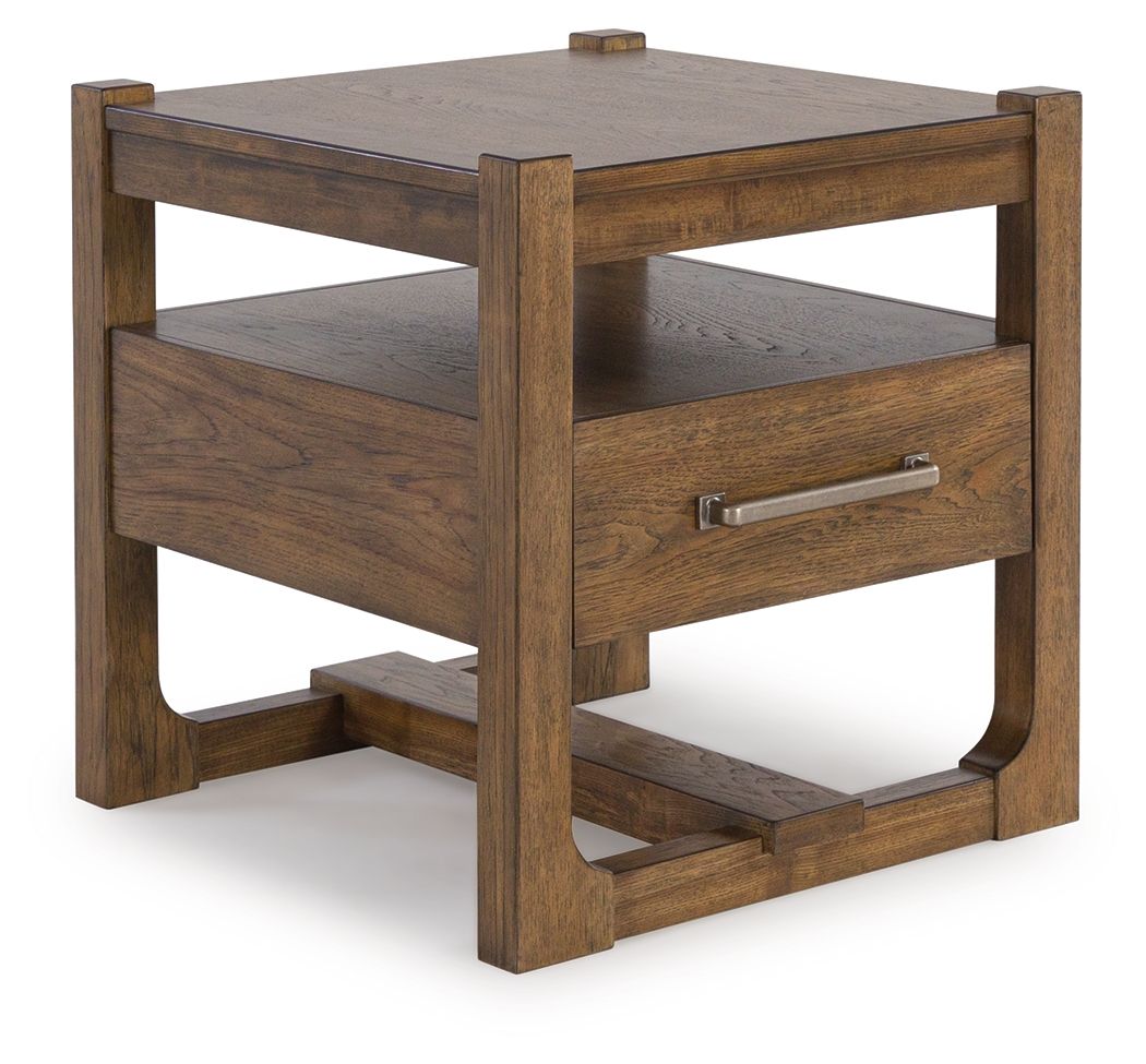 Cabalynn - Light Brown - Square End Table - Urban Living Furniture (Los Angeles, CA)