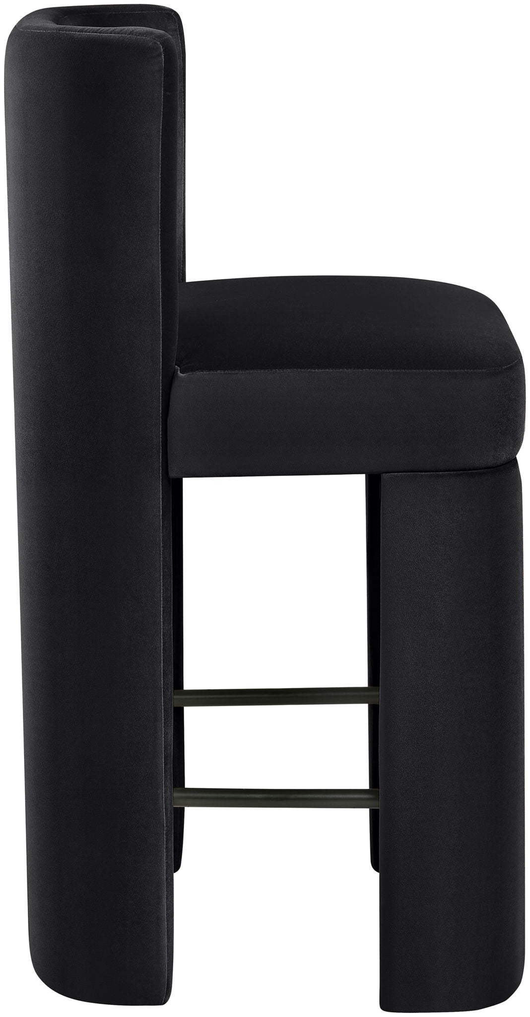 Zuno - Velvet Performance Fabric Upholstered Counter Stool (Set of 2) - Urban Living Furniture (Los Angeles, CA)