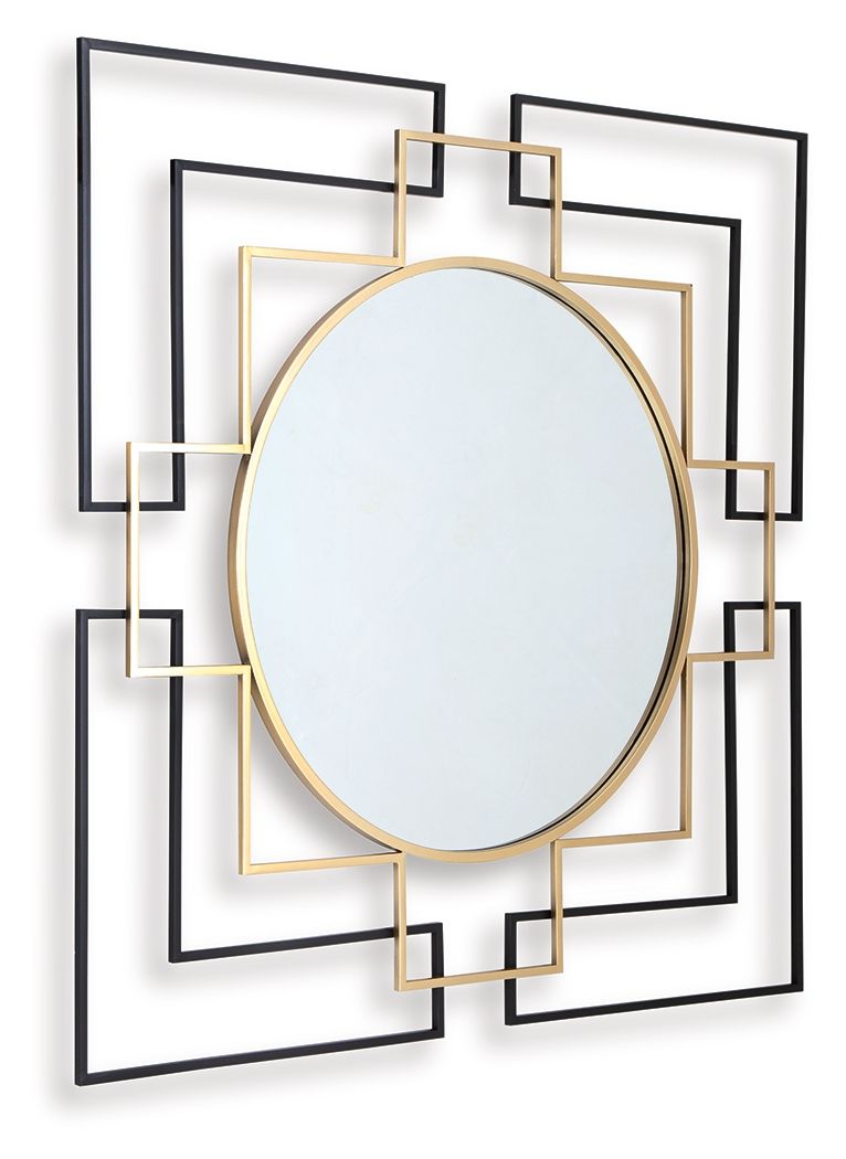 Oceanal - Black / Gold Finish - Accent Mirror - Urban Living Furniture (Los Angeles, CA)