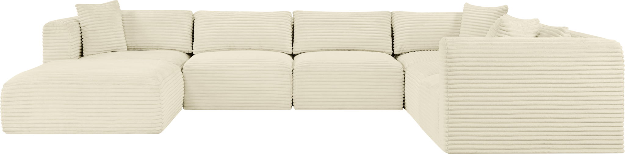 Shaggy - 7 Piece Modular U-Shaped Sectional With Ottoman - Urban Living Furniture (Los Angeles, CA)