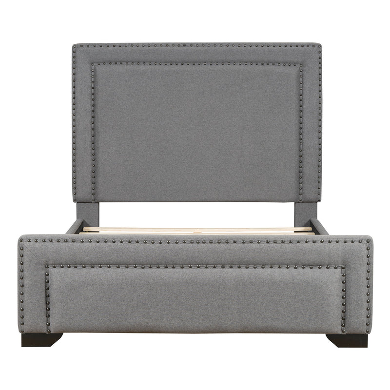 Upholstered Bed With Slats Support, No Box Spring Needed