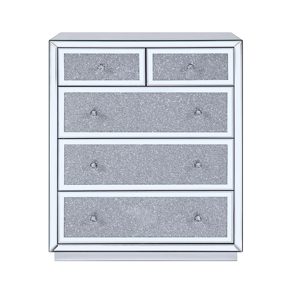 Rekha - Chest - Mirrored & Faux Crystals - Urban Living Furniture (Los Angeles, CA)