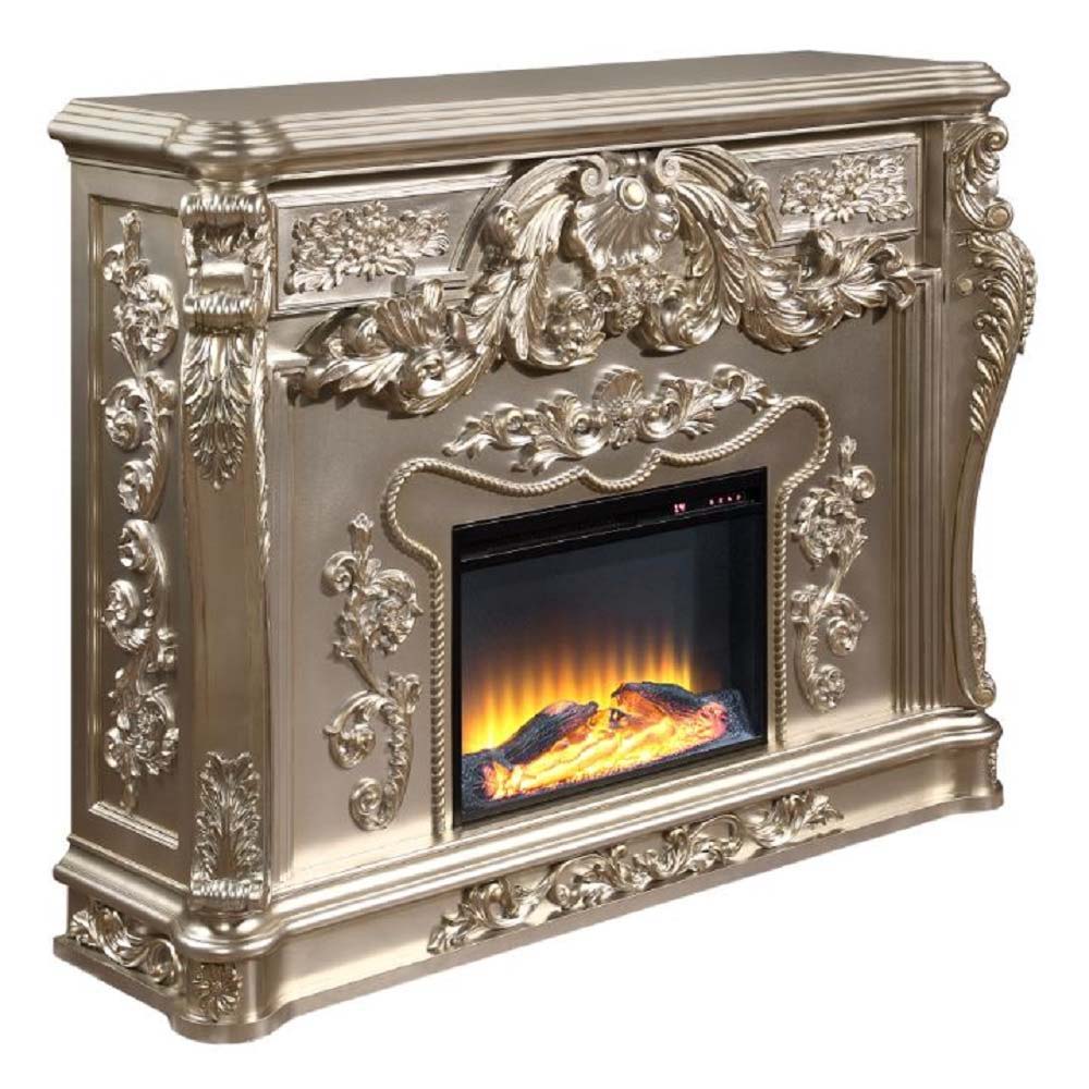 Zabrina - Fireplace - Antique Silver Finish - 49.7" - Urban Living Furniture (Los Angeles, CA)