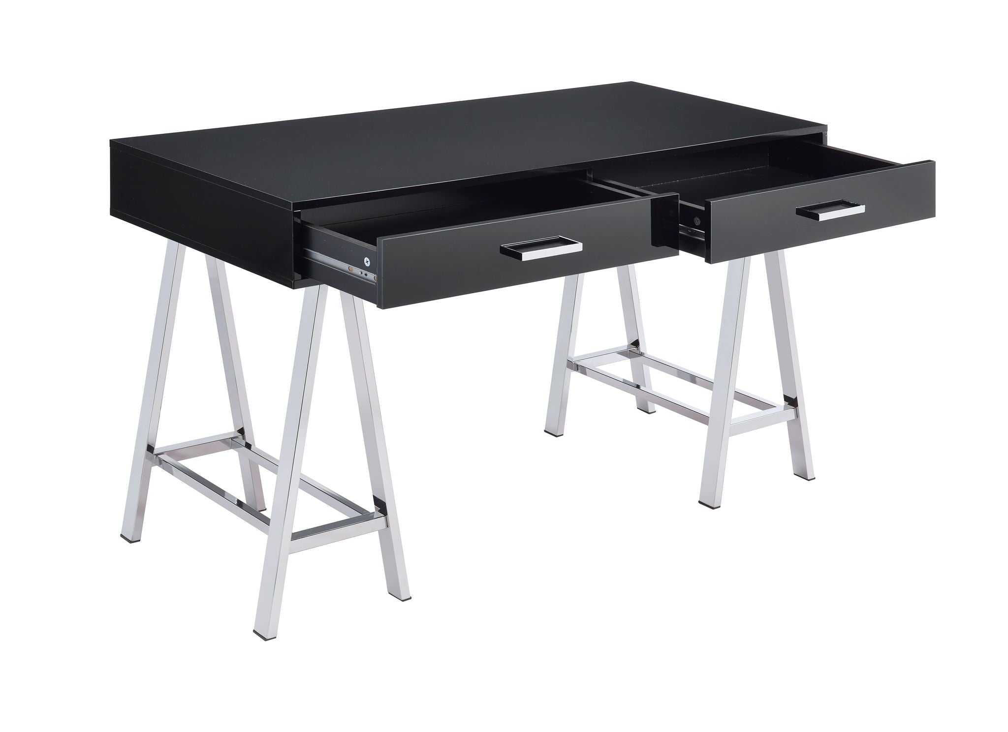 Coleen - Writing Desk - Black High Gloss & Chrome - Urban Living Furniture (Los Angeles, CA)