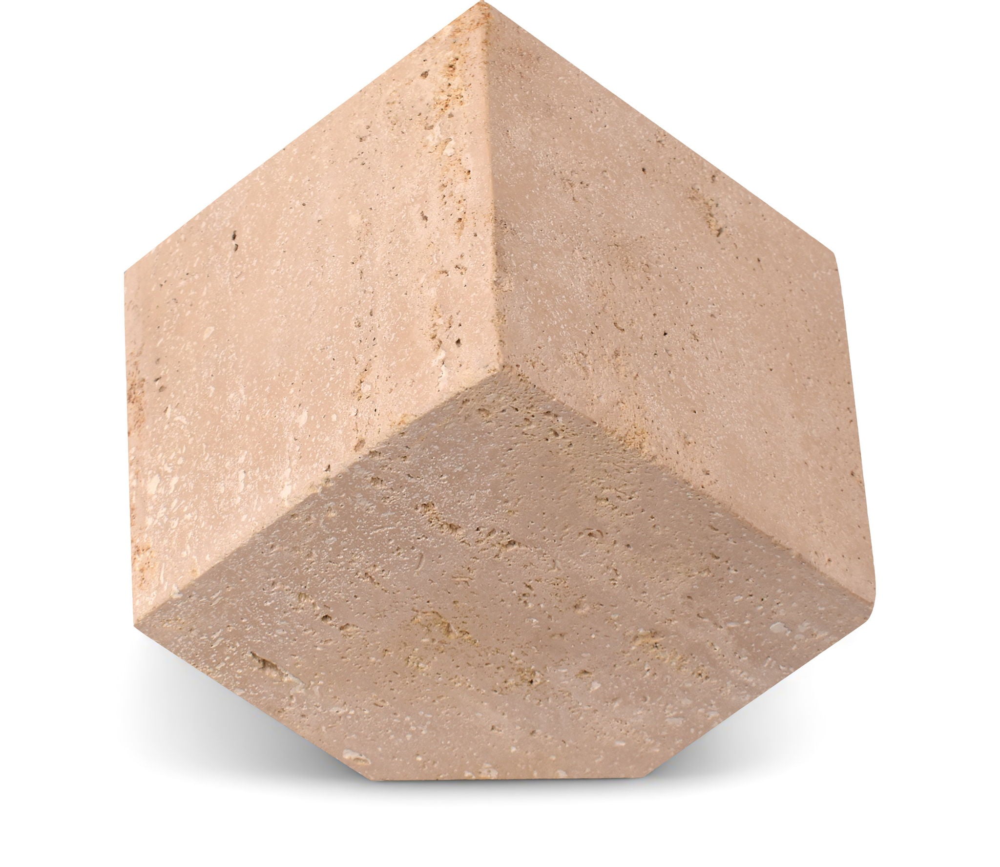 Block - Travertine Decorative Cube - Natural - Urban Living Furniture (Los Angeles, CA)