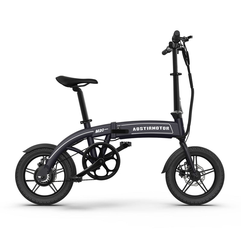 14" Electric Bike, 350W 7.5Ah / 36V E Bike, Lightweight Folding Electric Bicycles For Adult - Black