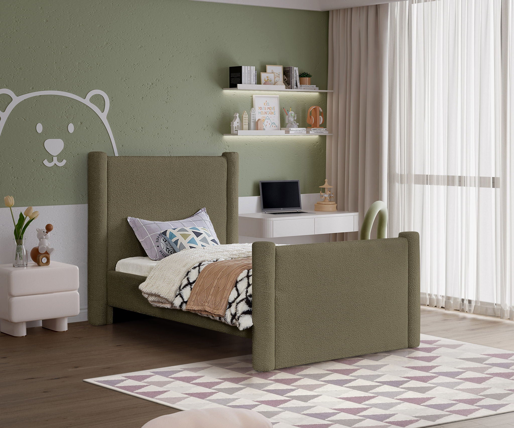 Elias - Boucle Bed - Urban Living Furniture (Los Angeles, CA)