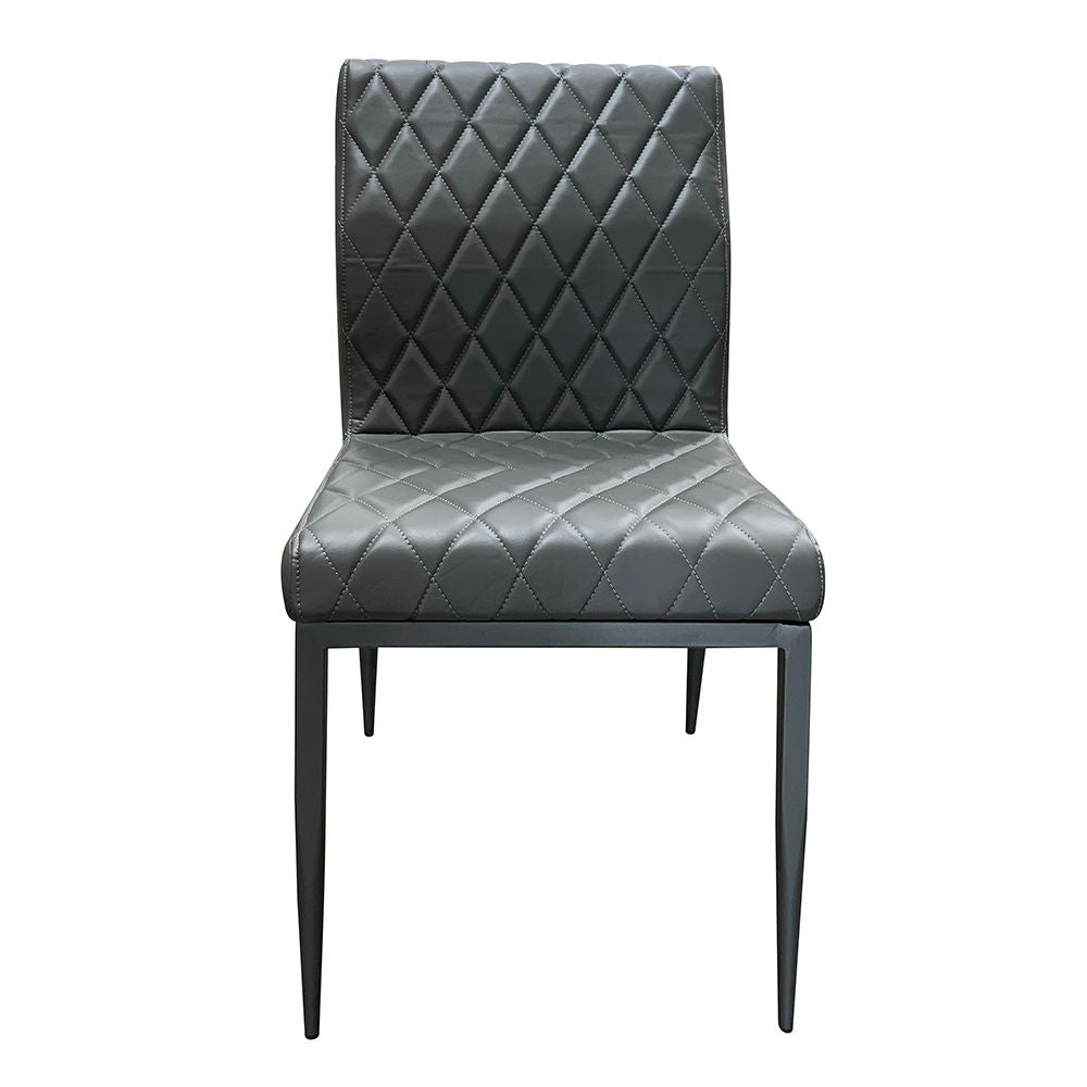 Cargo - Chair - Gray Synthetic Leather & Gunmetal - Urban Living Furniture (Los Angeles, CA)