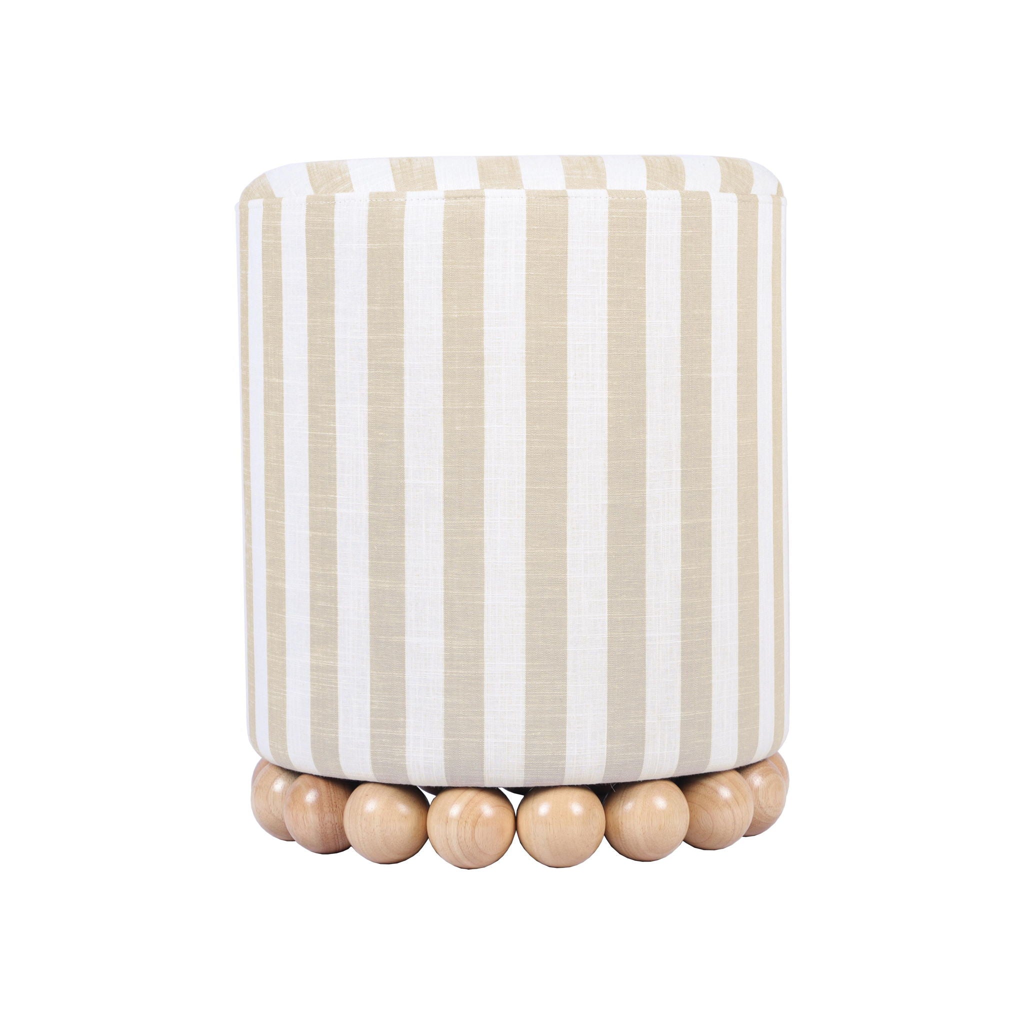 Dex - Striped Linen Ottoman - Urban Living Furniture (Los Angeles, CA)