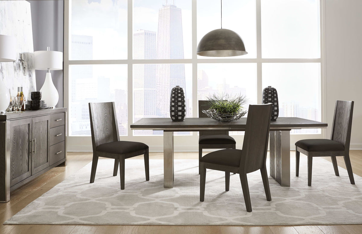 Plata - Extension Dining Table - Thunder Gray