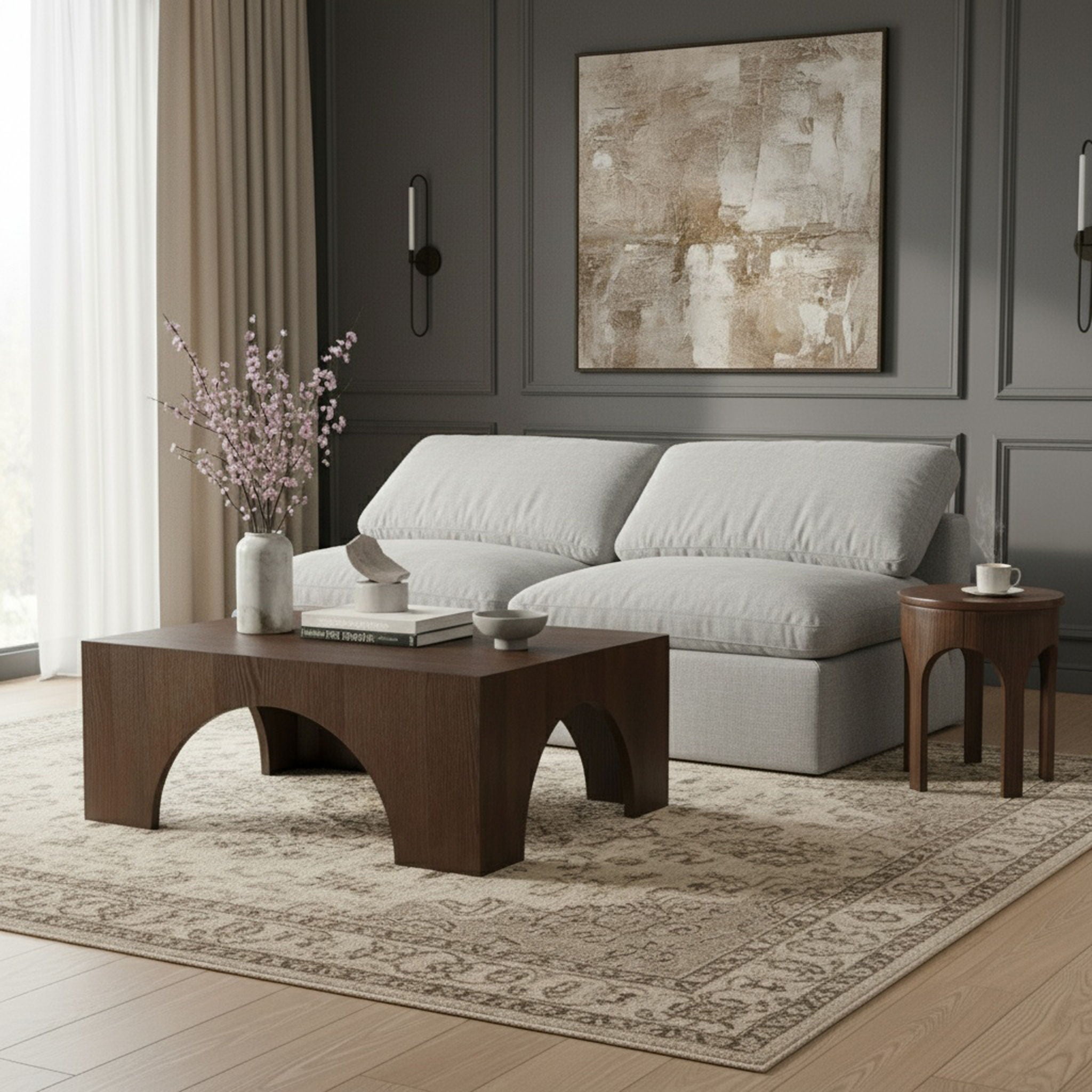 Indulge - Linen 2 Seat Modular Armless Sofa - Urban Living Furniture (Los Angeles, CA)