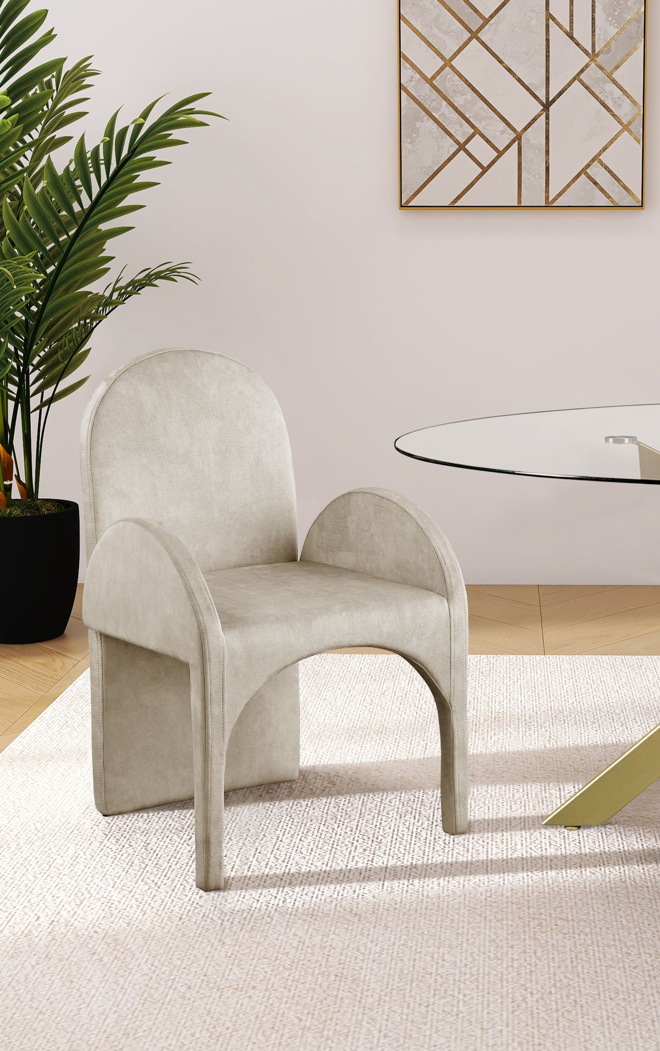 Summer - Dining Arm Chair (Set of 2) - Stone - Urban Living Furniture (Los Angeles, CA)
