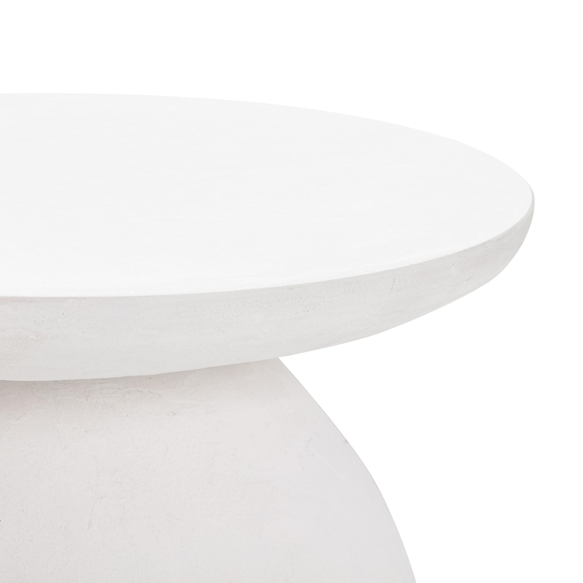 Aloe - Concrete Side Table - White - Urban Living Furniture (Los Angeles, CA)