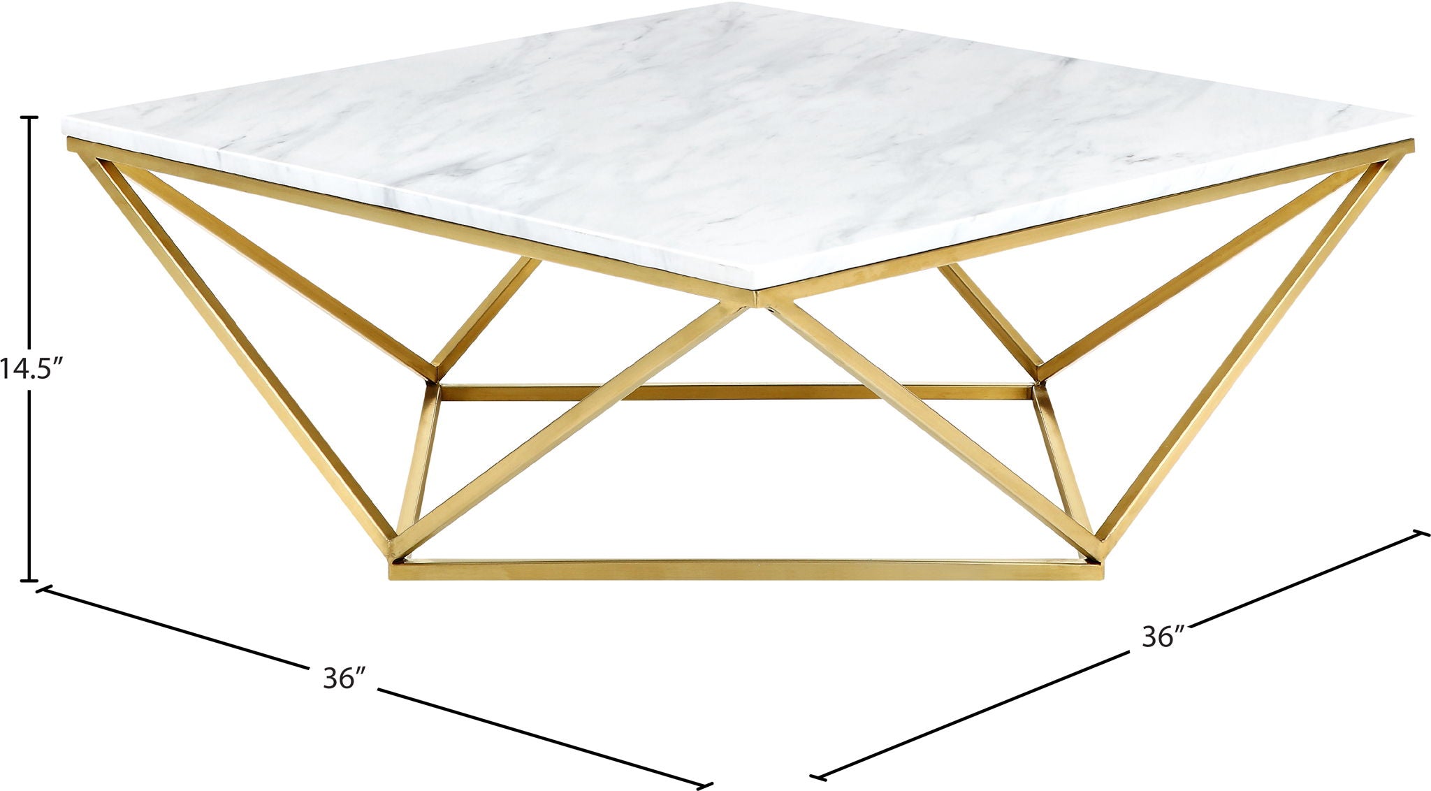 Mason - Coffee Table - Gold - Urban Living Furniture (Los Angeles, CA)