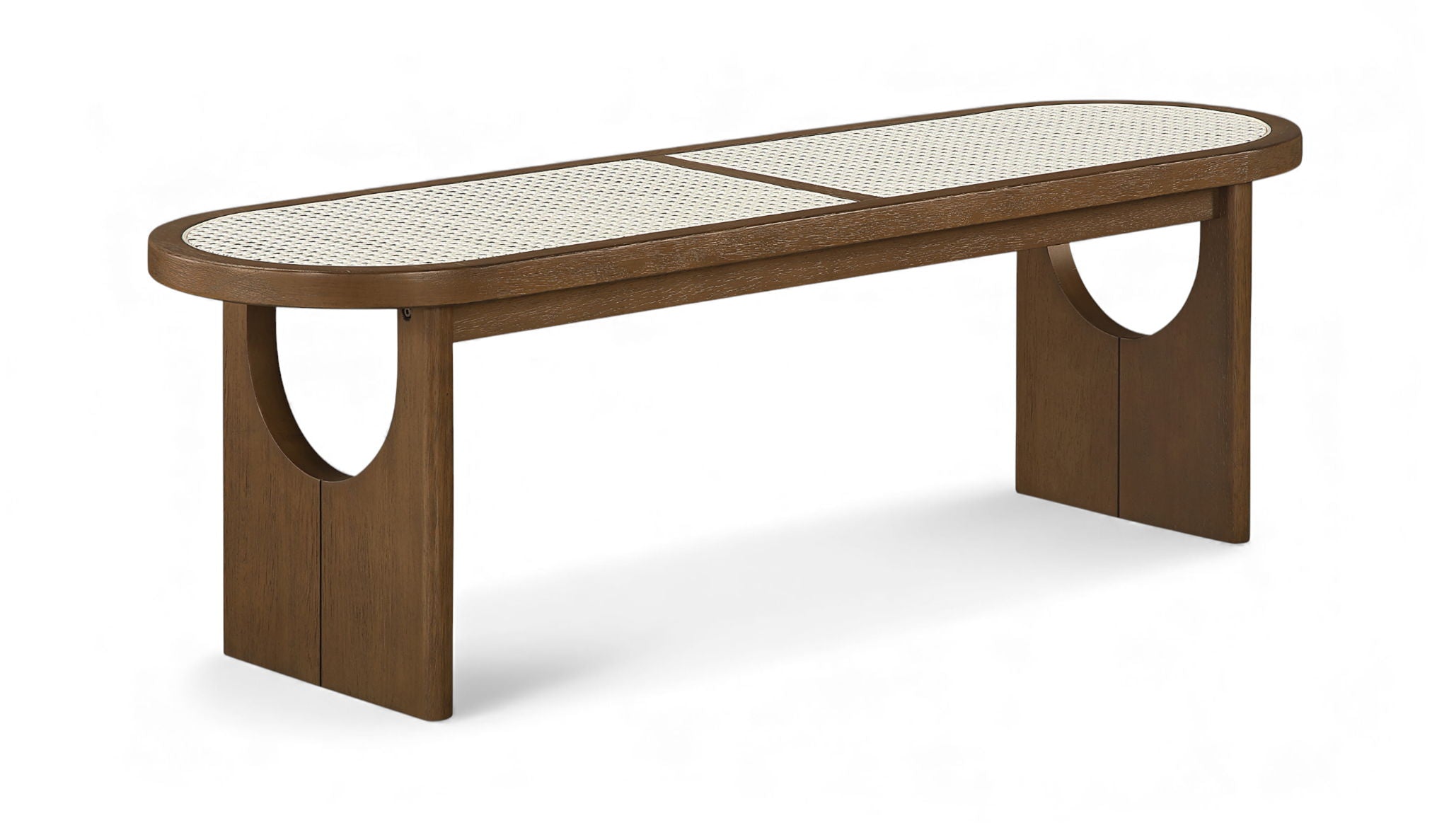 Canovia - Solid Wood And Faux Cane Bench - Urban Living Furniture (Los Angeles, CA)