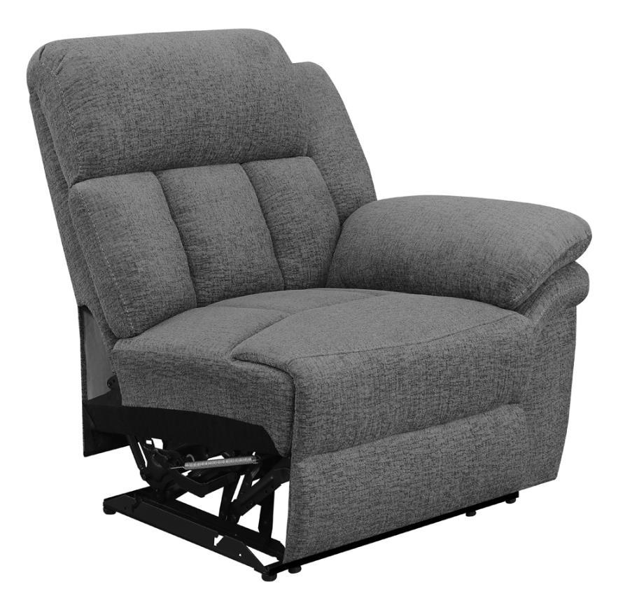 Bahrain - Upholstered RAF Recliner - Charcoal - Urban Living Furniture (Los Angeles, CA)