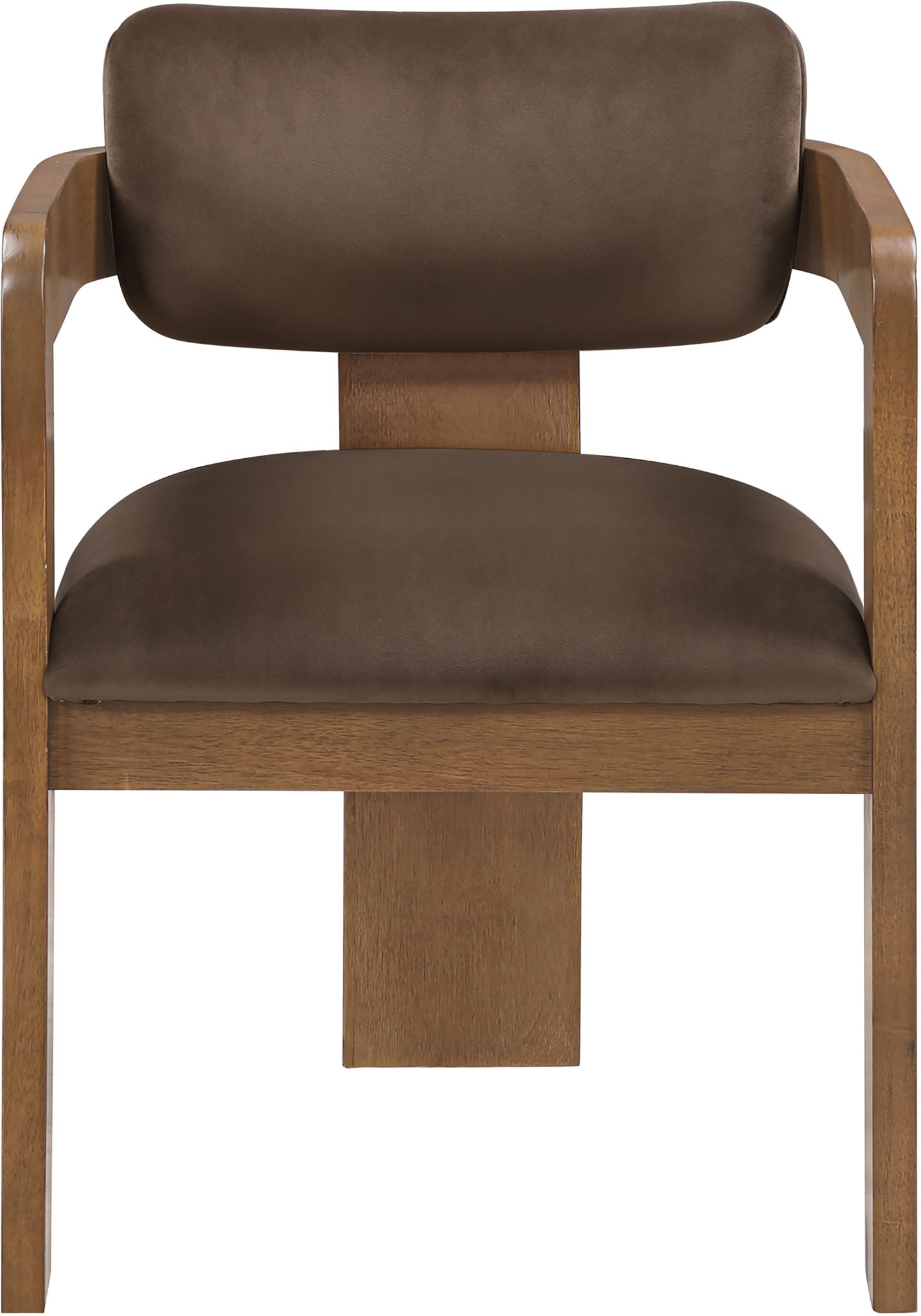 Sacha - Velvet Dining Chair With Brown Base (Set of 2) - Urban Living Furniture (Los Angeles, CA)