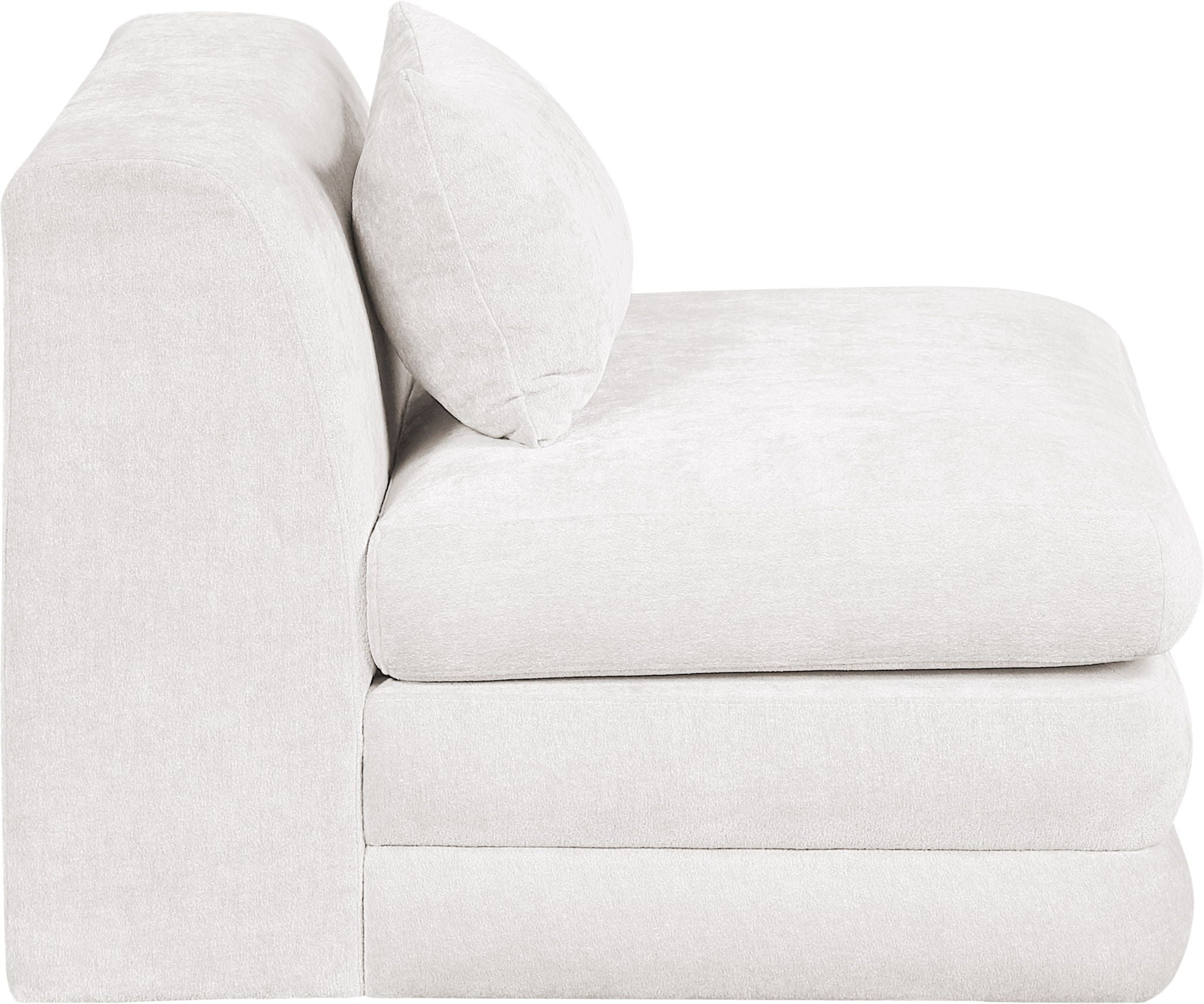Stellar - Chenille Fabric Upholstered Modular Armless Chair - Urban Living Furniture (Los Angeles, CA)
