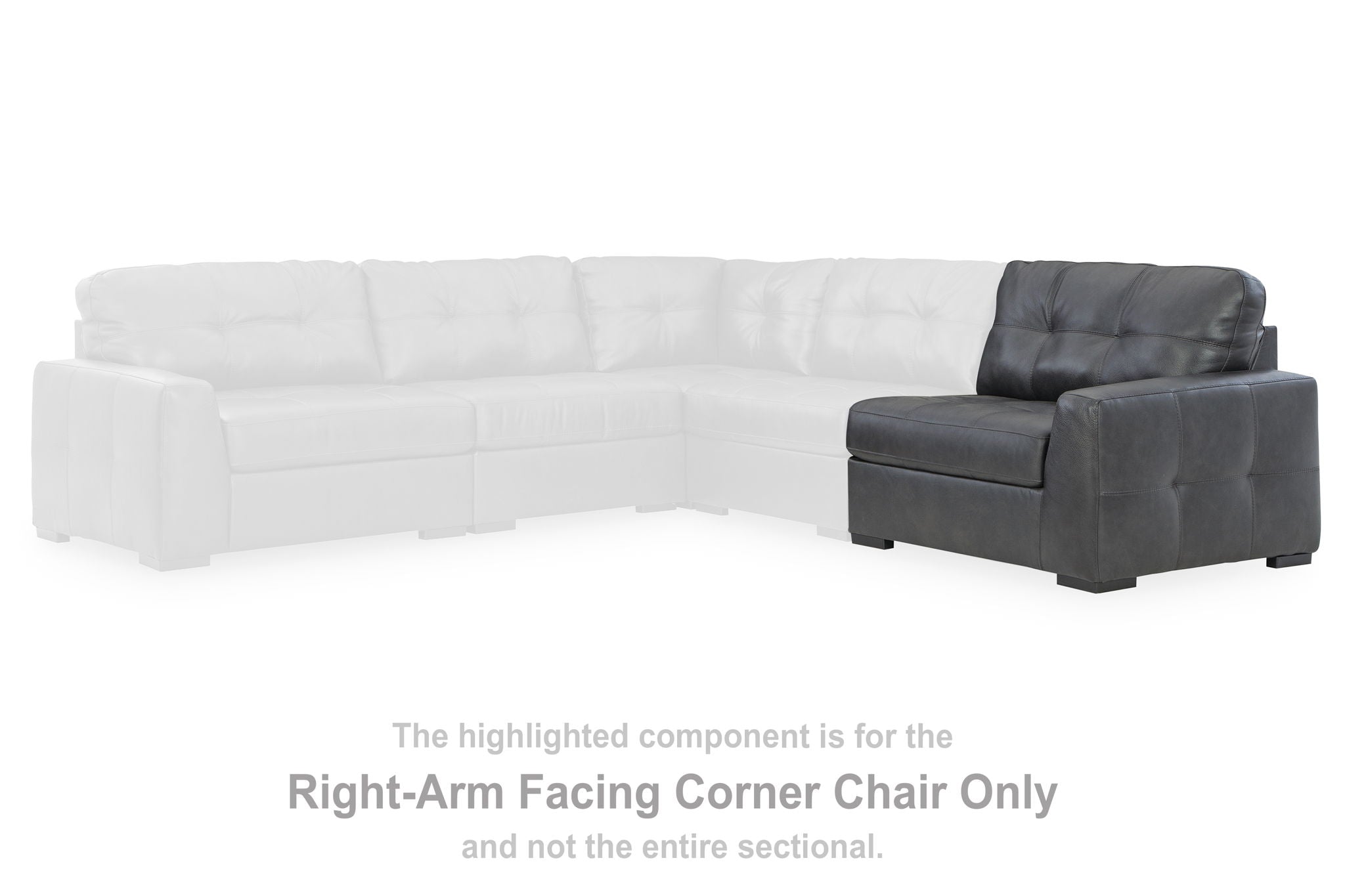 Brindley Pier - Fog - Raf Corner Chair - Urban Living Furniture (Los Angeles, CA)