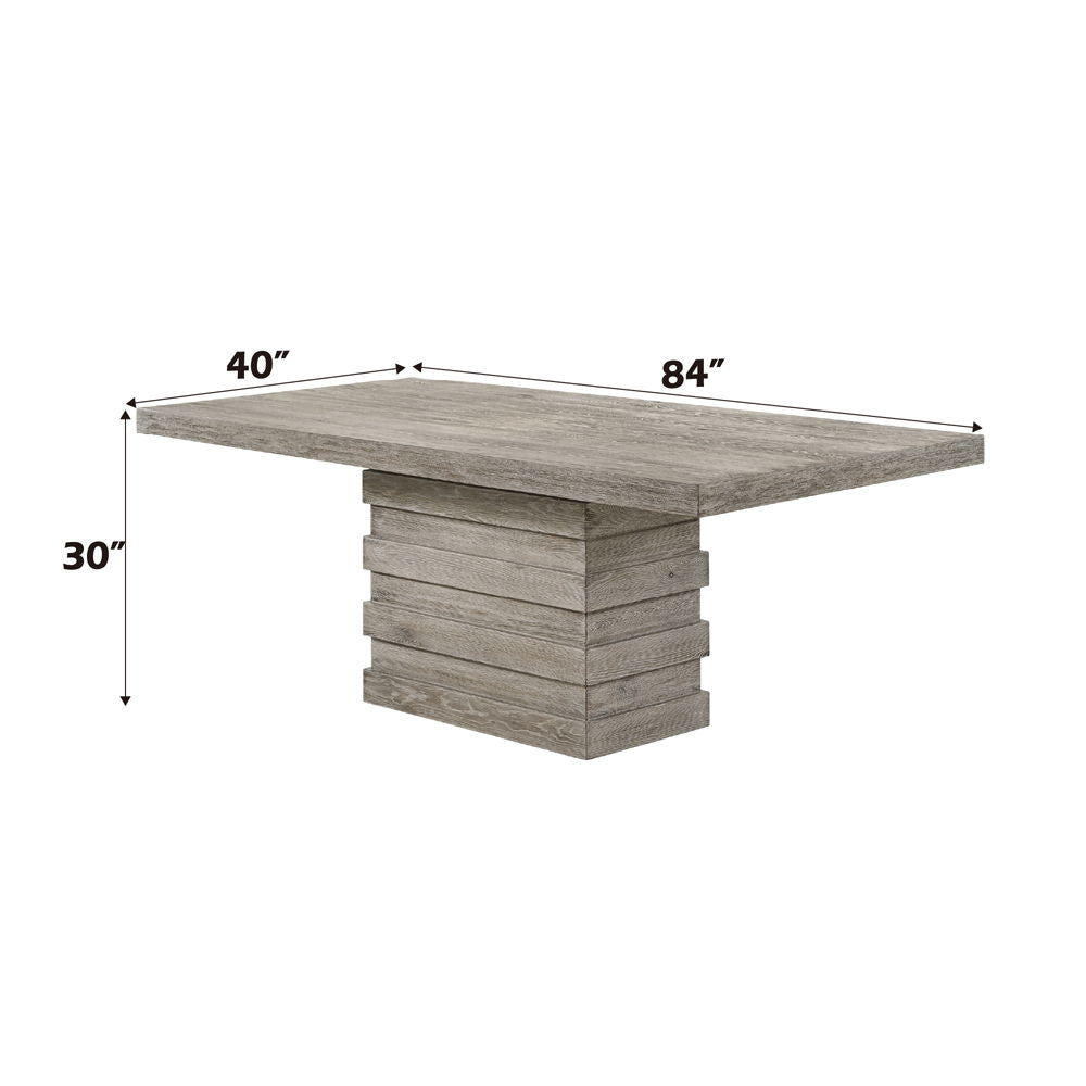 Faustine - Dining Table - Salvaged Light Oak - Urban Living Furniture (Los Angeles, CA)