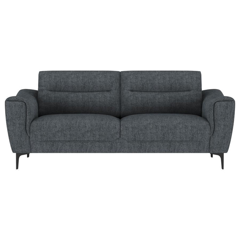 Nolan - 2 Piece Upholstered Sofa Set - Charcoal