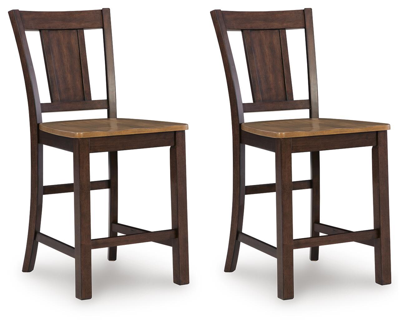 Rylandeen - Barstool (Set of 2) - Light Brown / Dark Brown - Urban Living Furniture (Los Angeles, CA)