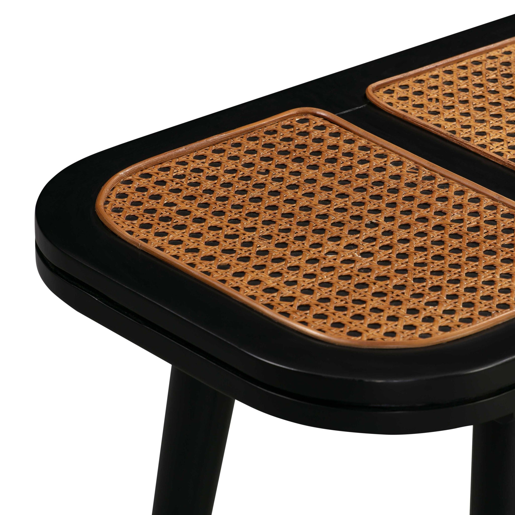 Emilia - Cane Bench - Black - Urban Living Furniture (Los Angeles, CA)