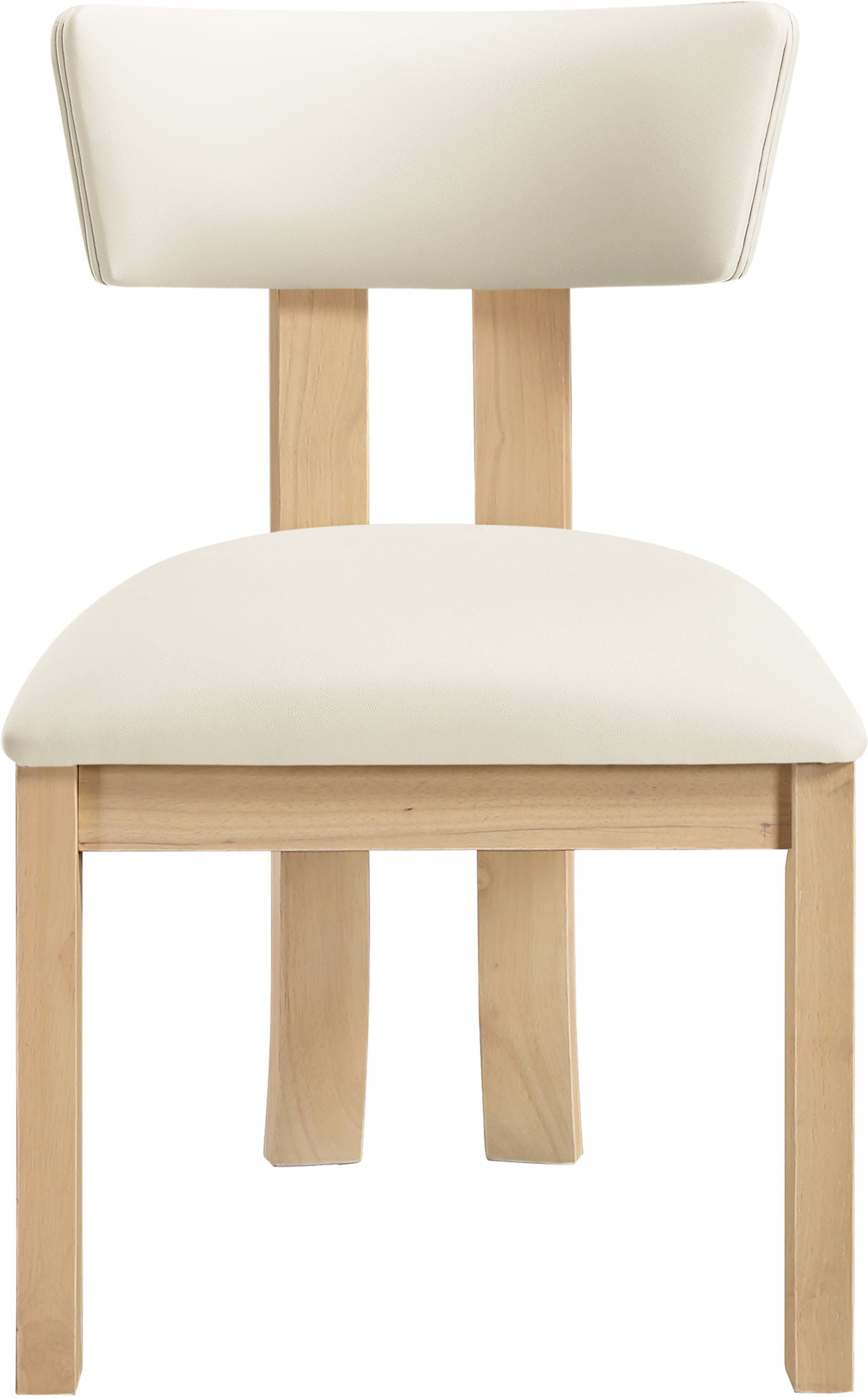 Lavrin - Vegan Leather Dining Side Chair (Set of 2) - Natural Base - Urban Living Furniture (Los Angeles, CA)