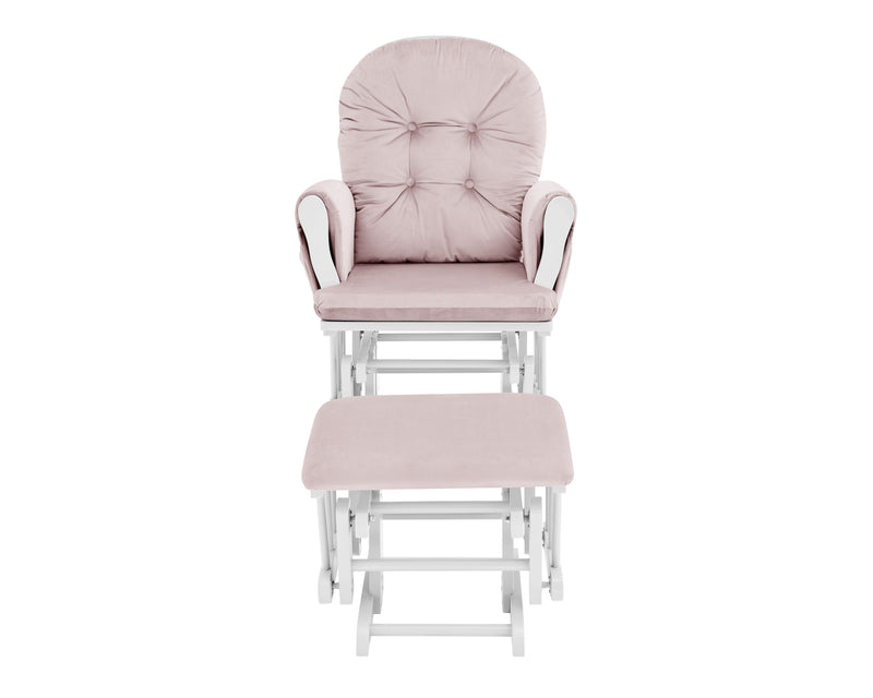 Mason - Glider And Ottoman White Wood - Urban Living Furniture (Los Angeles, CA)