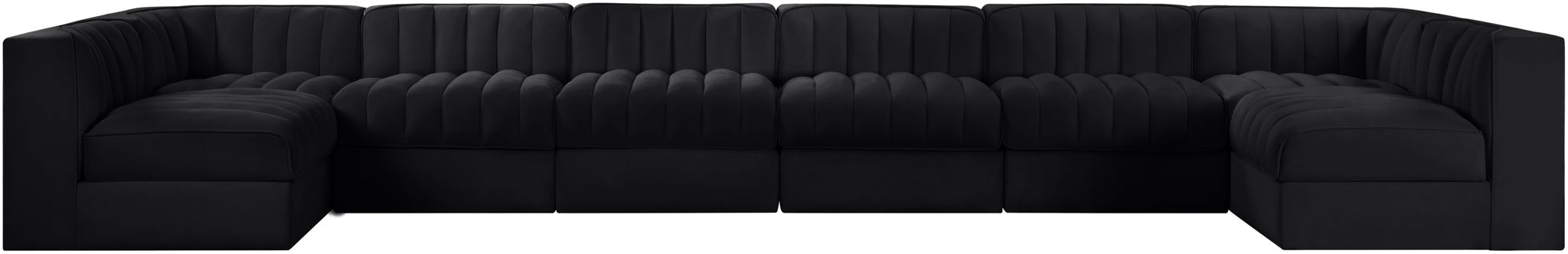 Rummi - Velvet Performance Fabric Upholstered 8 Piece Modular Sectional (With 2 Corner Chairs) - Urban Living Furniture (Los Angeles, CA)