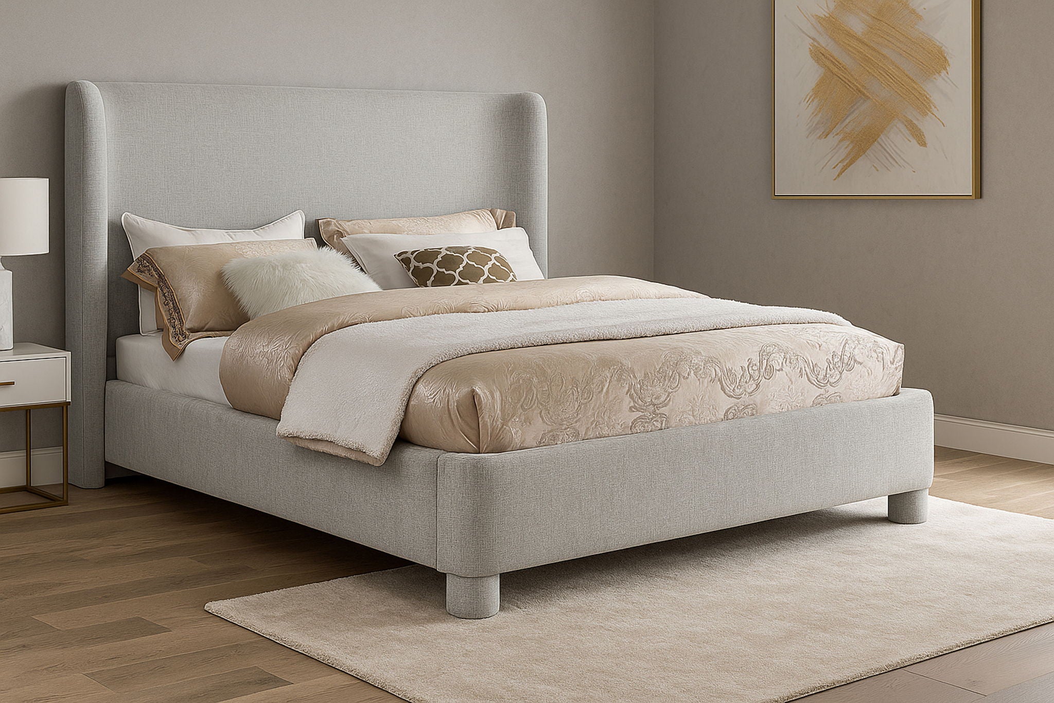 Penny - Chenille Fabric Bed - Urban Living Furniture (Los Angeles, CA)