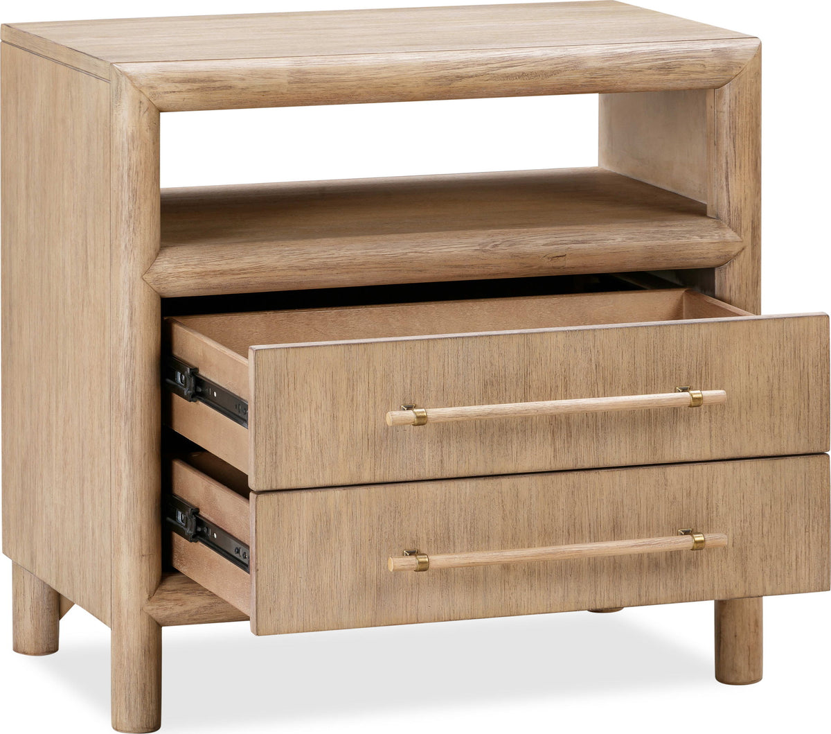 Dorsey - Two Drawer USB-Charging Nightstand