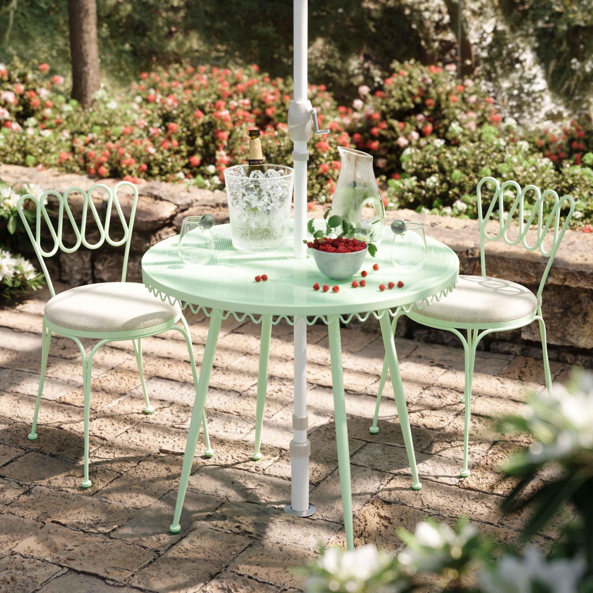 Erica - Wrought Iron Outdoor Cafe Table - Urban Living Furniture (Los Angeles, CA)