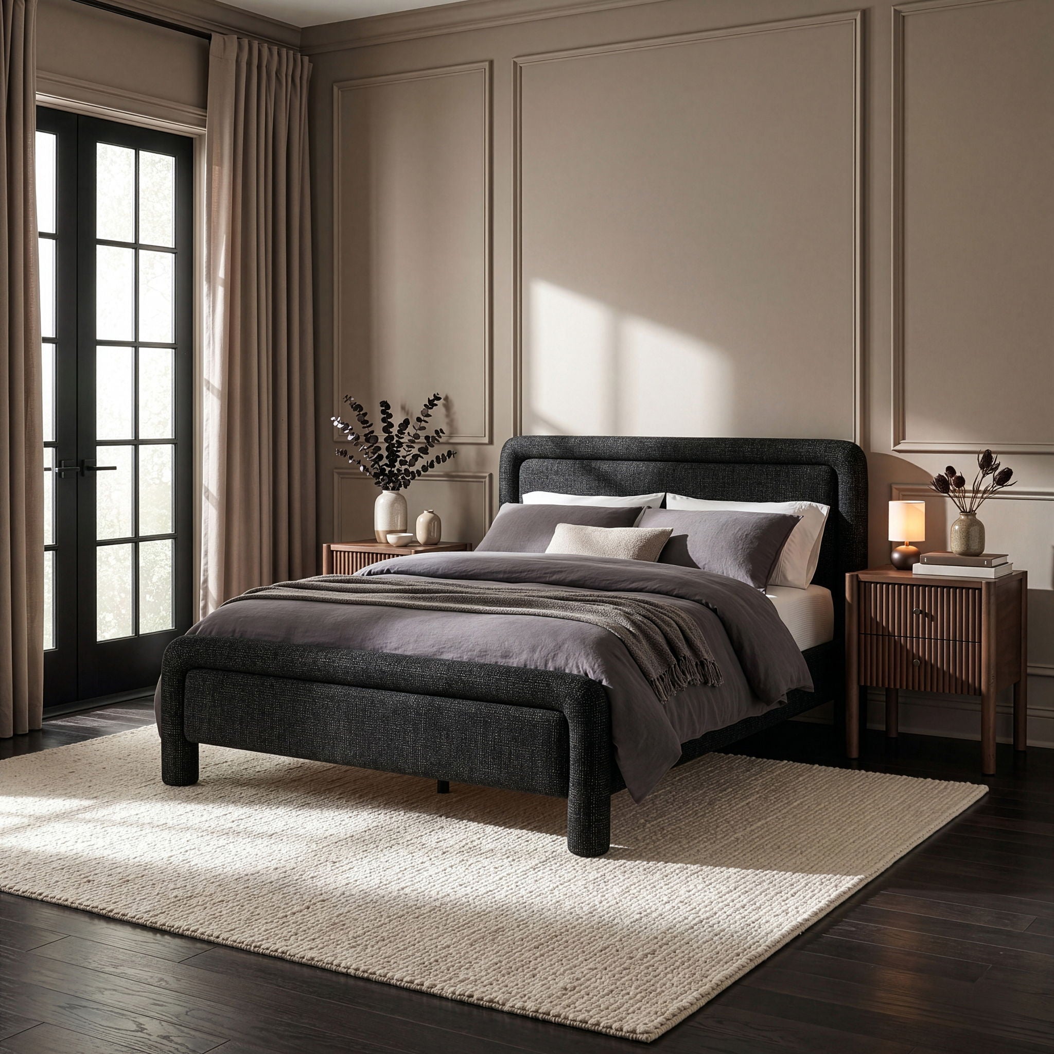 Baylor - Fabric With Interwoven Chenille Upholstered Bed - Urban Living Furniture (Los Angeles, CA)