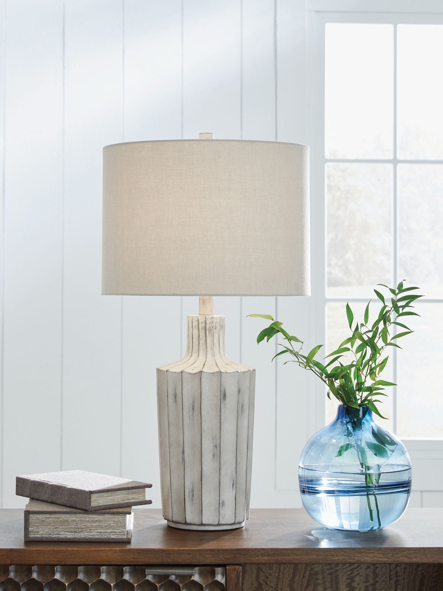 Imre - Distressed Brown - Poly Table Lamp - Urban Living Furniture (Los Angeles, CA)