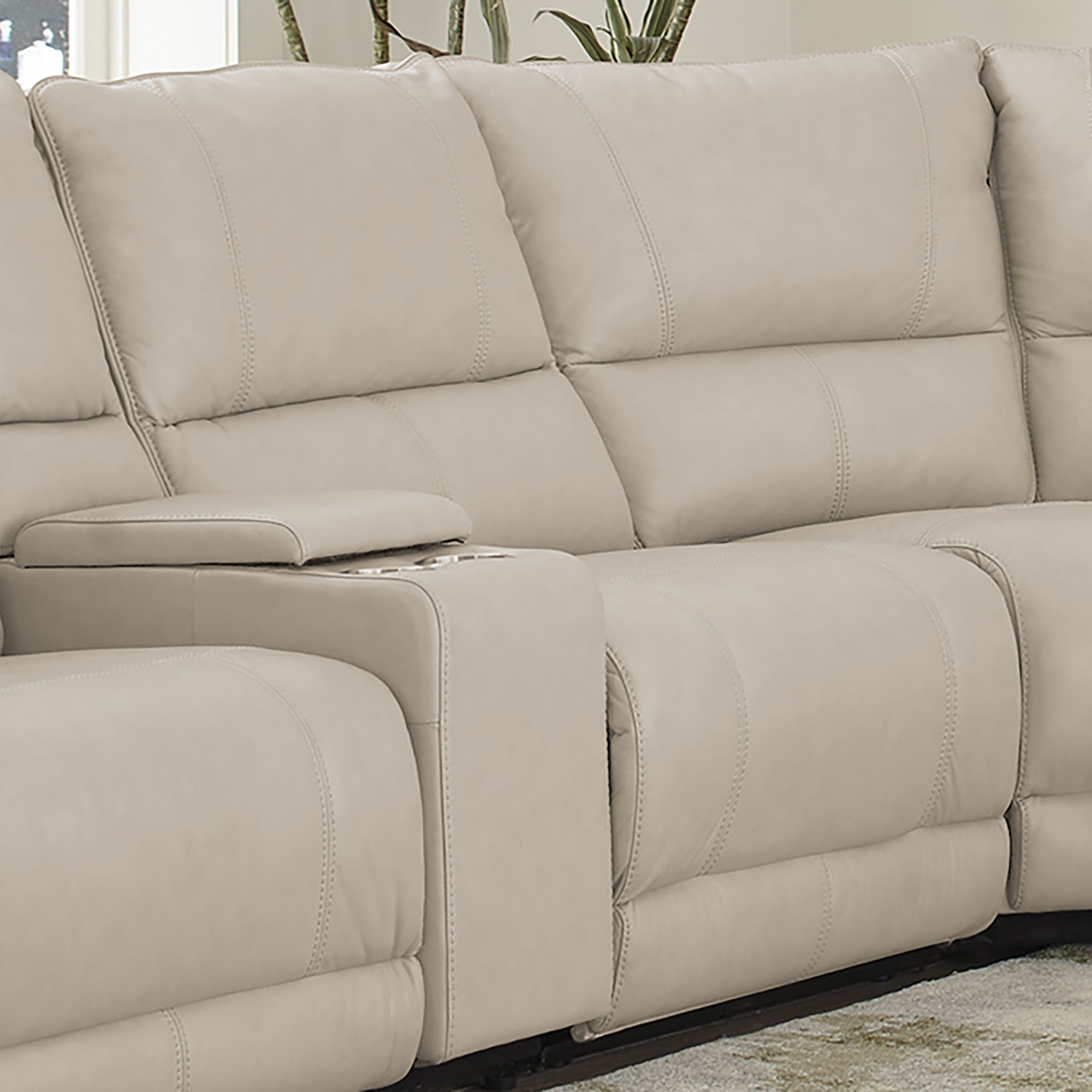 Whitman - Powered By Freemotion Power Cordless Armless Recliner - Verona Linen - Urban Living Furniture (Los Angeles, CA)
