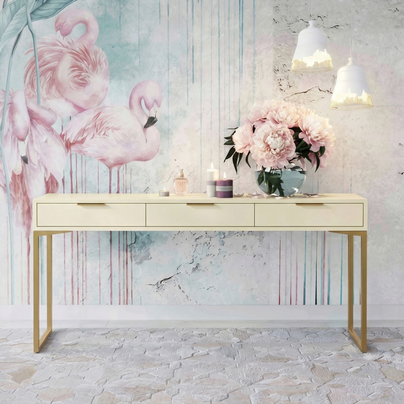 Pesce - 3 Drawer Console Table - Urban Living Furniture (Los Angeles, CA)