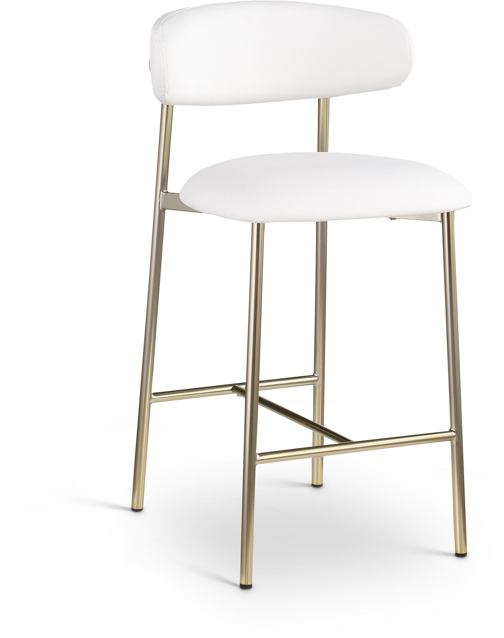 Lupita - Counter Stool With Brushed Gold Frame (Set of 2) - Urban Living Furniture (Los Angeles, CA)