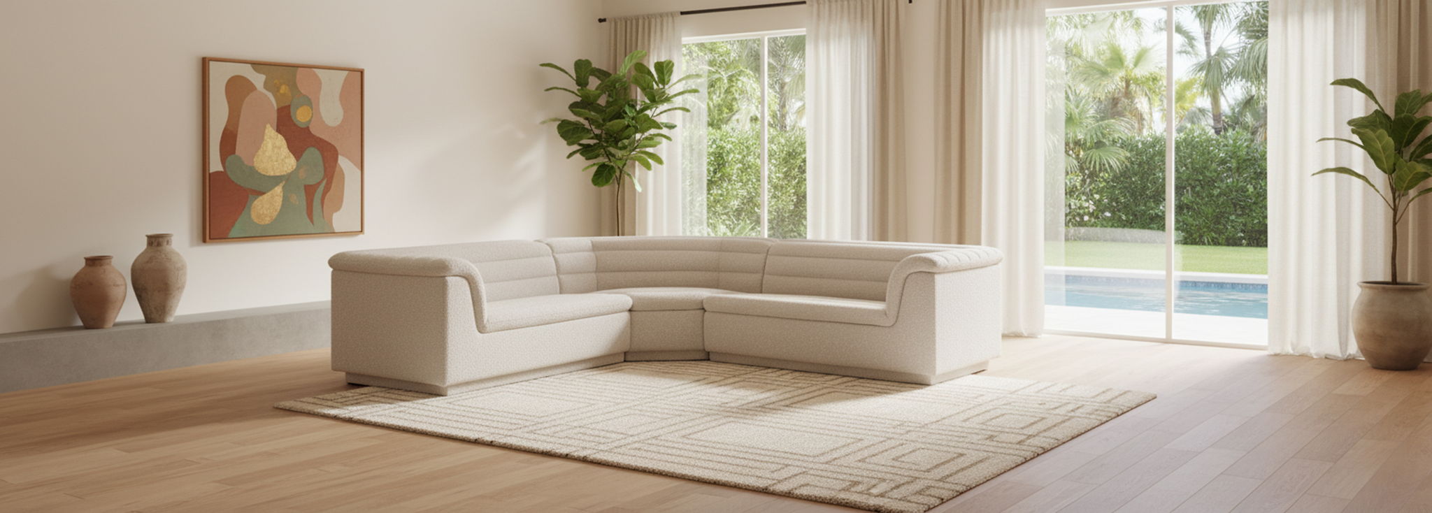 Cascade - Boucle Modular Sectional - Urban Living Furniture (Los Angeles, CA)