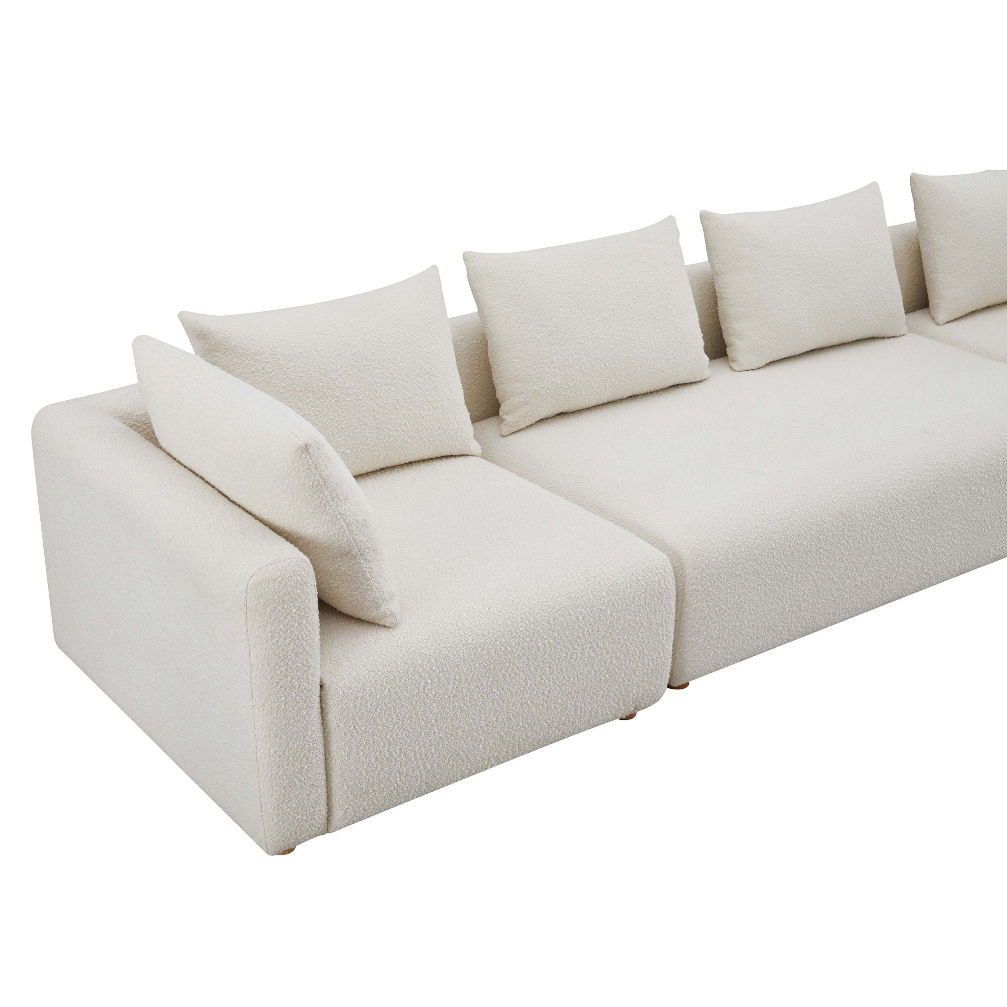 Hangover - 145" Long Boucle Sofa - Cream - Urban Living Furniture (Los Angeles, CA)