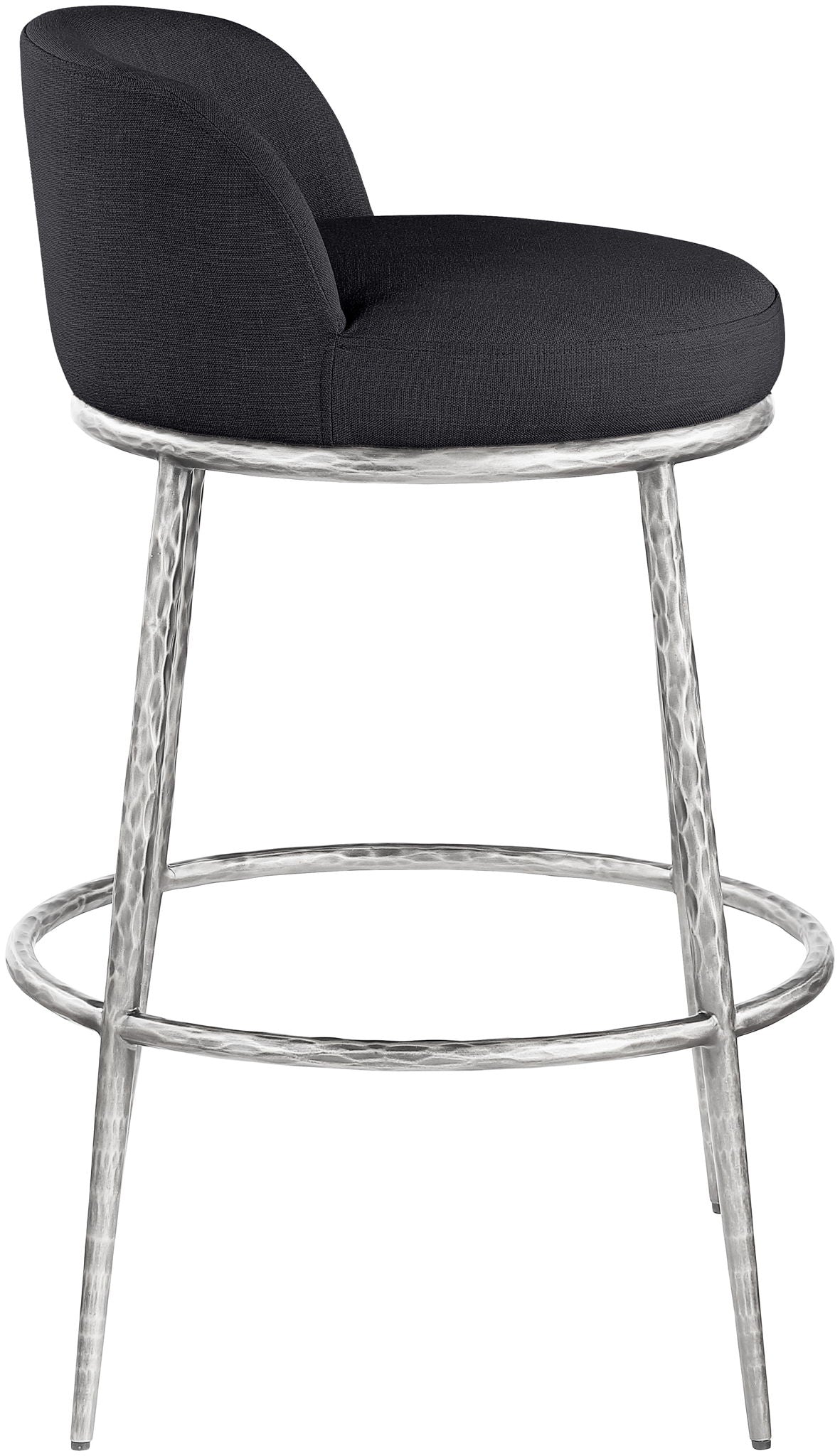 Ferro - Performance Fabric Upholstered Bar Stool - Antique Silver - Urban Living Furniture (Los Angeles, CA)