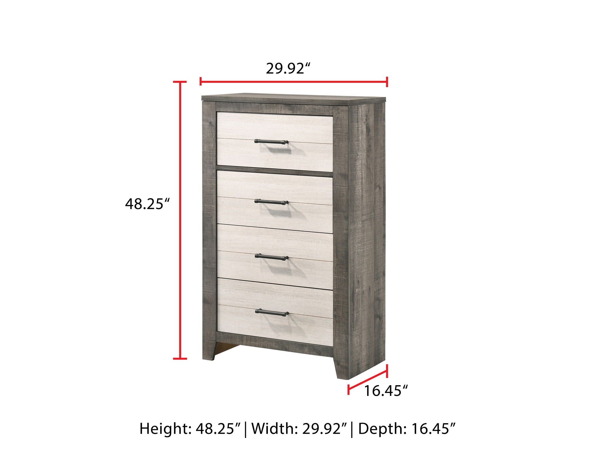 Rhett - Chest - Chalk / Gray - Urban Living Furniture (Los Angeles, CA)