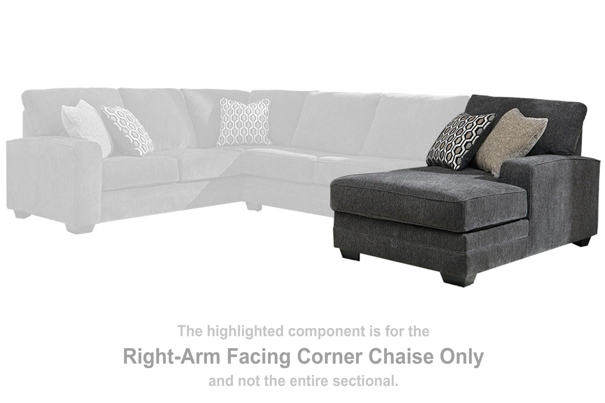 Tracling - RAF Corner Chaise - Slate - Urban Living Furniture (Los Angeles, CA)