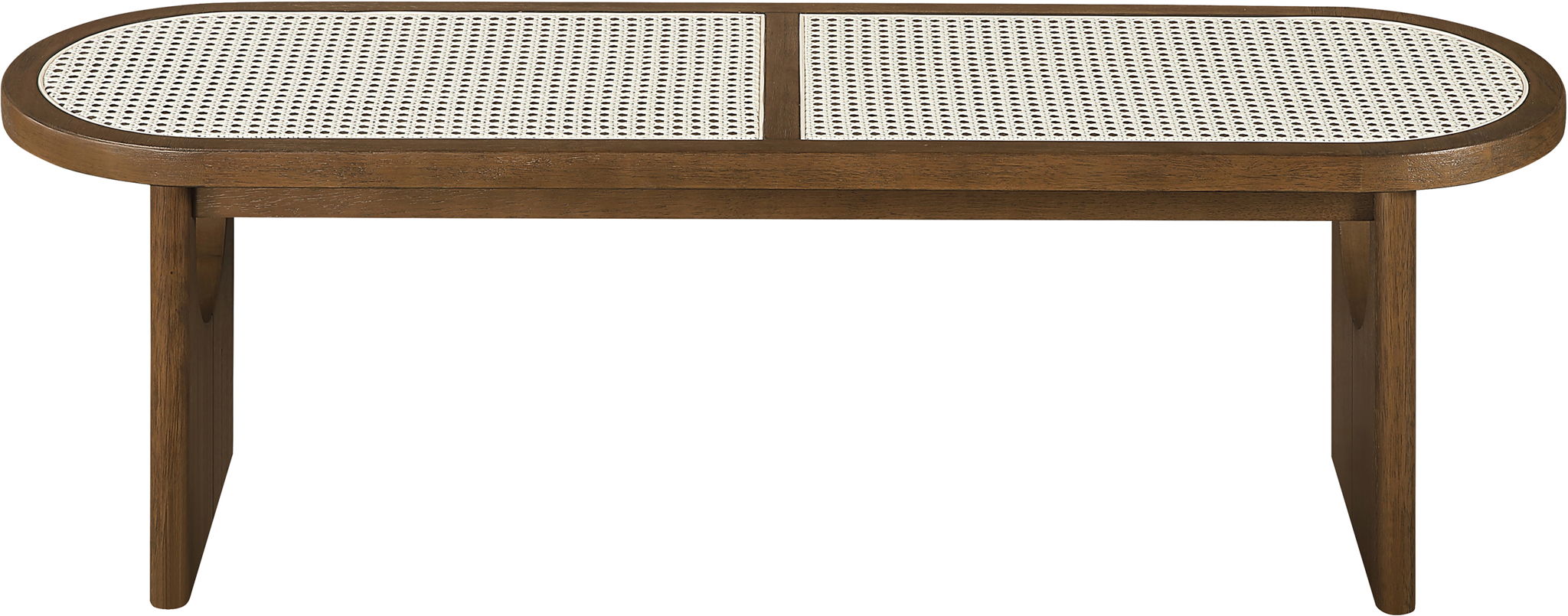 Canovia - Solid Wood And Faux Cane Bench - Urban Living Furniture (Los Angeles, CA)