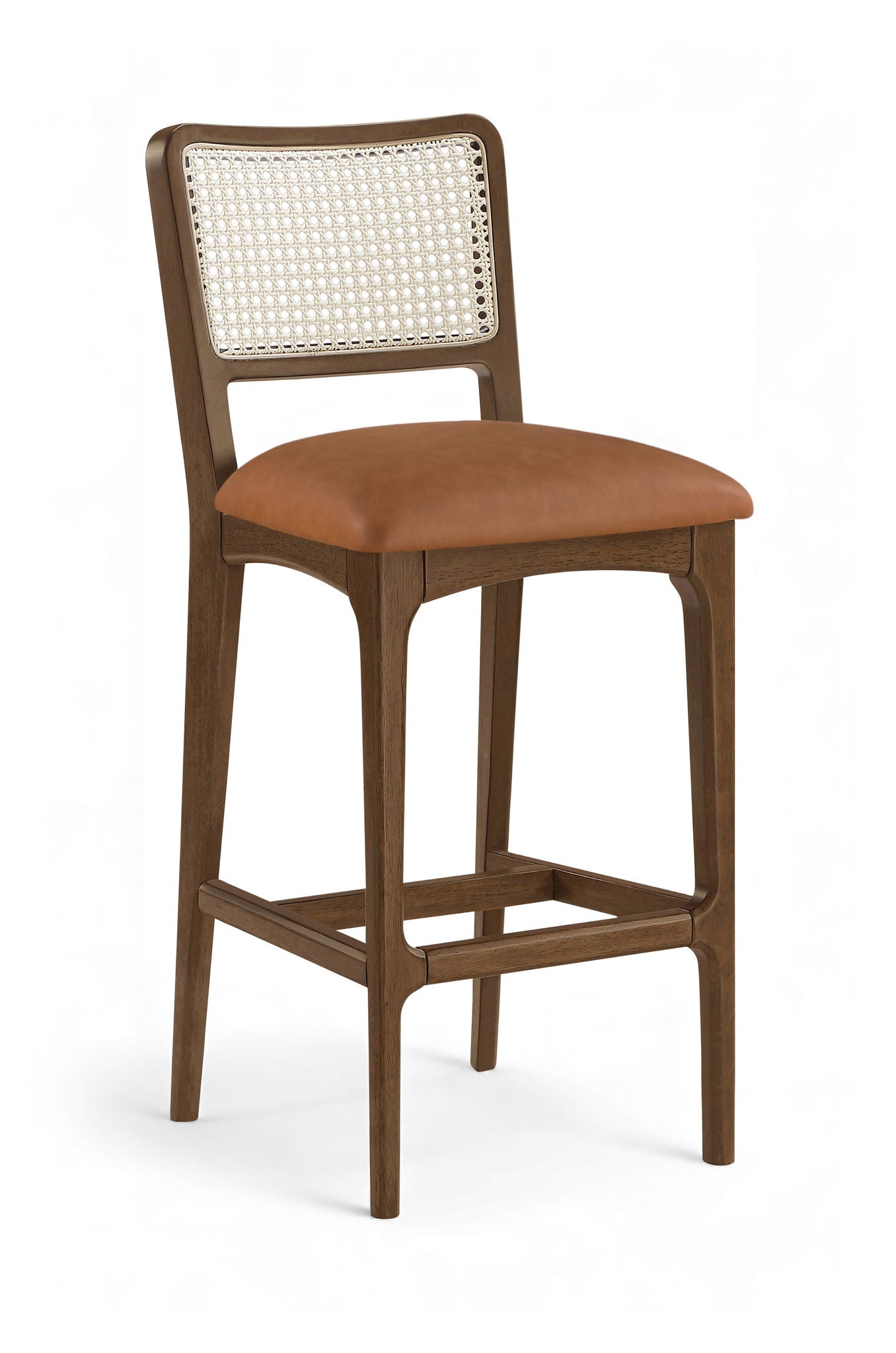 Atrium - Upholstered Bar Stool (Set of 2) - Brushed Brown Frame - Urban Living Furniture (Los Angeles, CA)